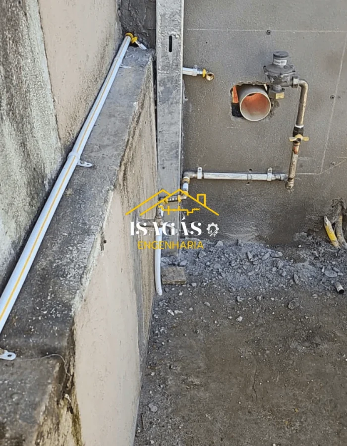 instalação de gás encanado